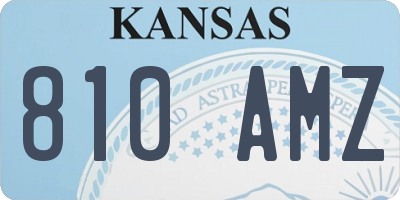 KS license plate 810AMZ