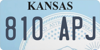 KS license plate 810APJ
