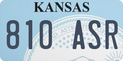 KS license plate 810ASR