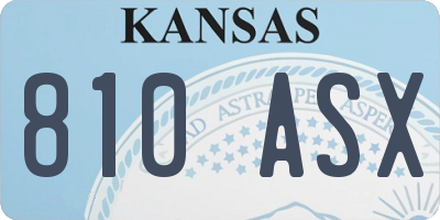 KS license plate 810ASX