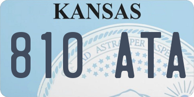 KS license plate 810ATA
