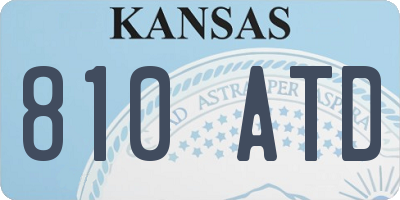 KS license plate 810ATD