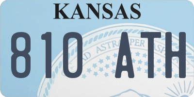 KS license plate 810ATH