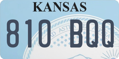 KS license plate 810BQQ