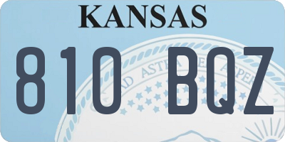 KS license plate 810BQZ