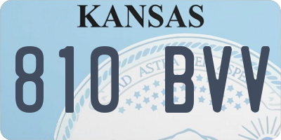 KS license plate 810BVV