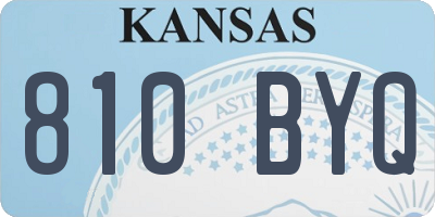 KS license plate 810BYQ