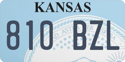 KS license plate 810BZL