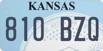 KS license plate 810BZQ