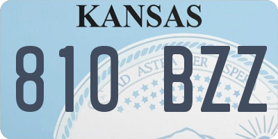 KS license plate 810BZZ