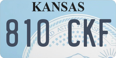 KS license plate 810CKF