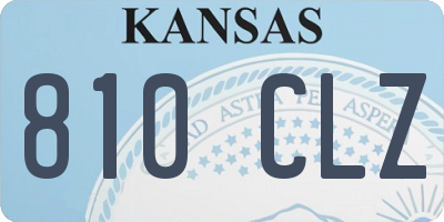 KS license plate 810CLZ
