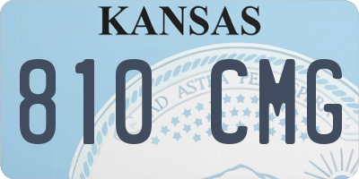 KS license plate 810CMG