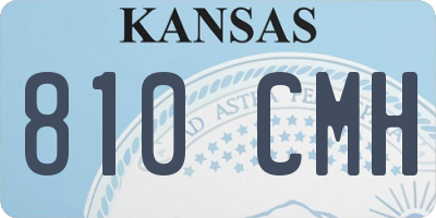 KS license plate 810CMH