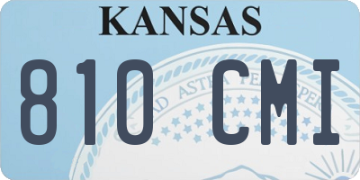 KS license plate 810CMI