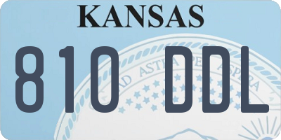 KS license plate 810DDL