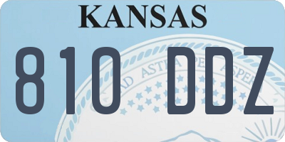KS license plate 810DDZ