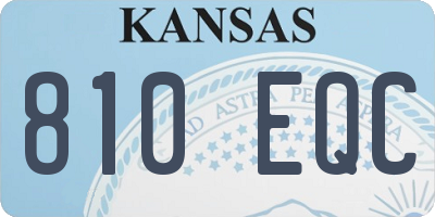 KS license plate 810EQC