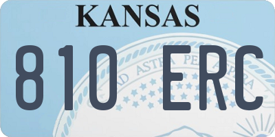 KS license plate 810ERC
