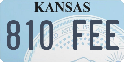 KS license plate 810FEE