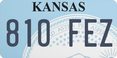 KS license plate 810FEZ