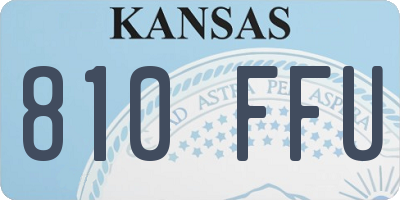 KS license plate 810FFU