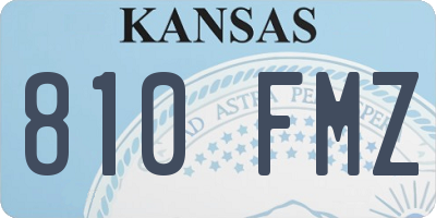 KS license plate 810FMZ