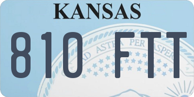 KS license plate 810FTT