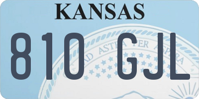 KS license plate 810GJL