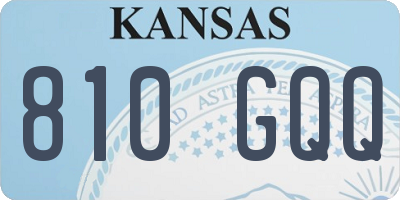 KS license plate 810GQQ