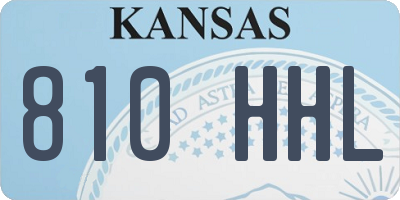 KS license plate 810HHL