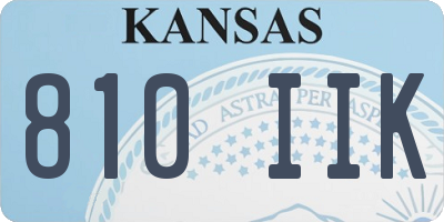 KS license plate 810IIK