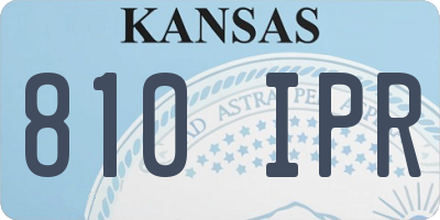 KS license plate 810IPR
