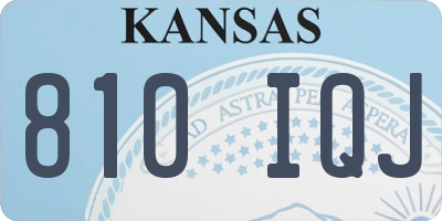 KS license plate 810IQJ