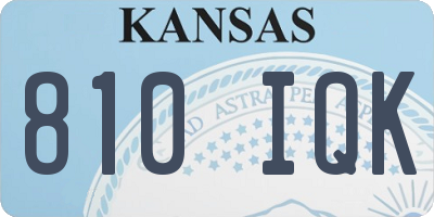 KS license plate 810IQK