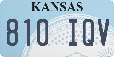 KS license plate 810IQV