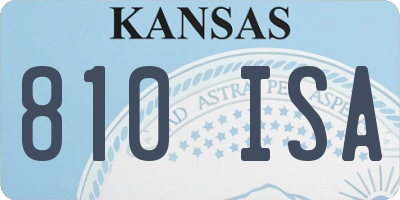 KS license plate 810ISA