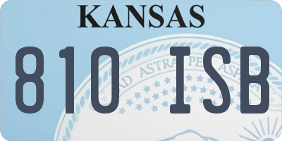KS license plate 810ISB