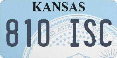 KS license plate 810ISC