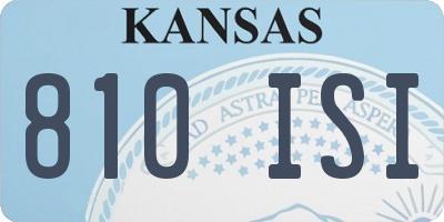 KS license plate 810ISI
