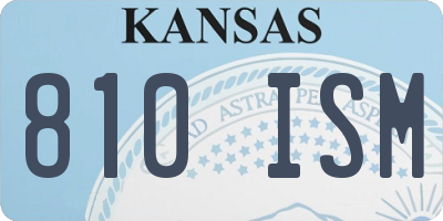 KS license plate 810ISM