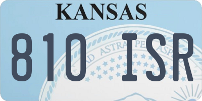 KS license plate 810ISR