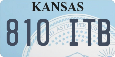 KS license plate 810ITB