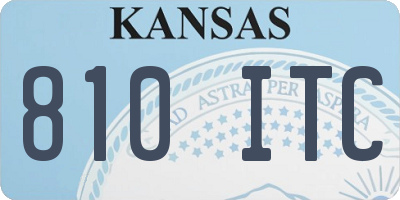 KS license plate 810ITC