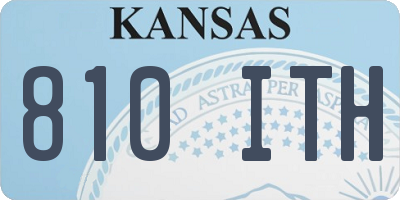 KS license plate 810ITH
