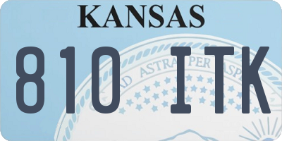 KS license plate 810ITK