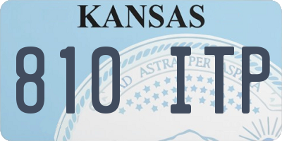 KS license plate 810ITP