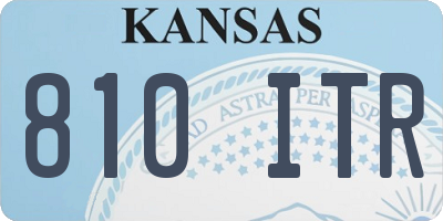KS license plate 810ITR