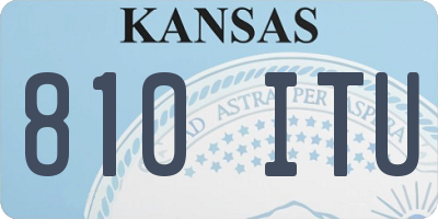 KS license plate 810ITU