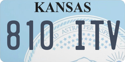 KS license plate 810ITV